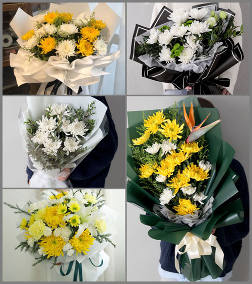 江苏南京雨花台区板桥街道古雄村白事花束代送